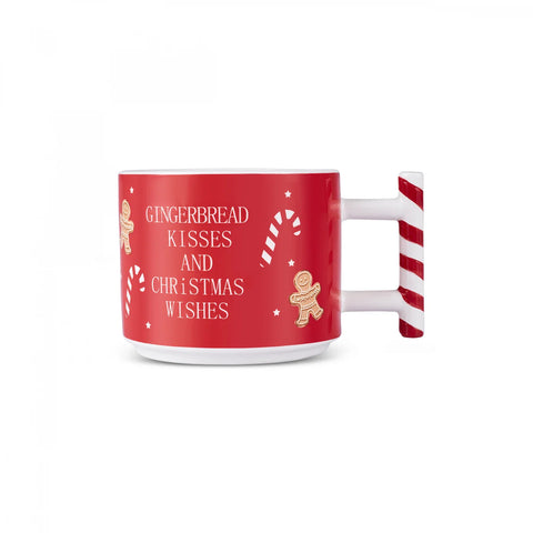 Karaca New Year Weihnachtsmann Keks Becher Set 400 ml