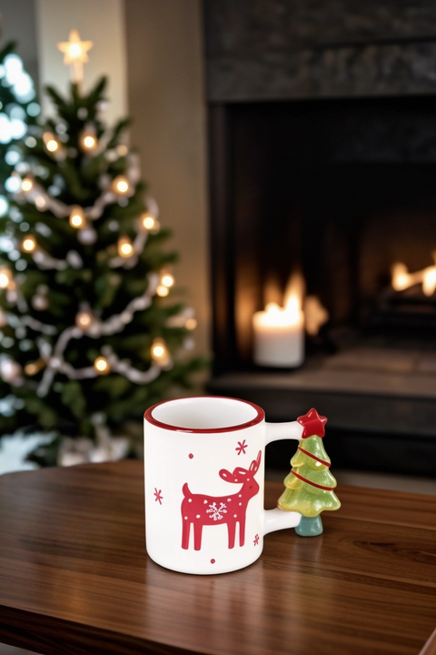 Karaca New Year 25 Rentier Becher