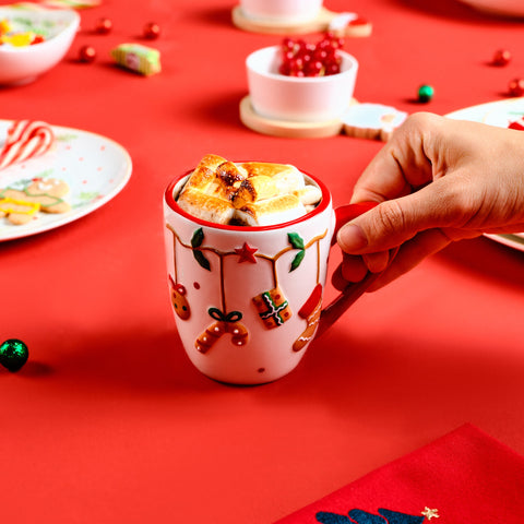 Karaca New Year 25 Candy Cane Becher