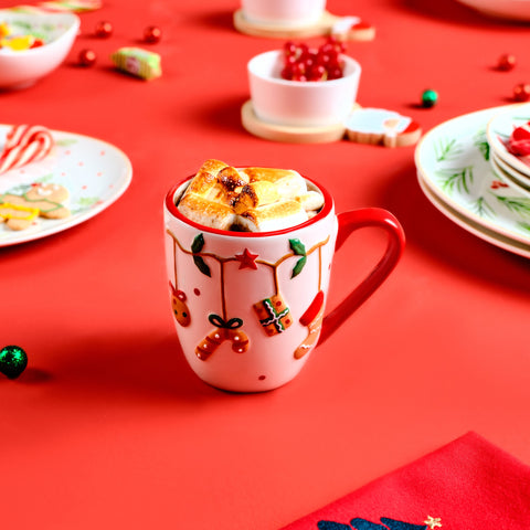 Karaca New Year 25 Candy Cane Becher