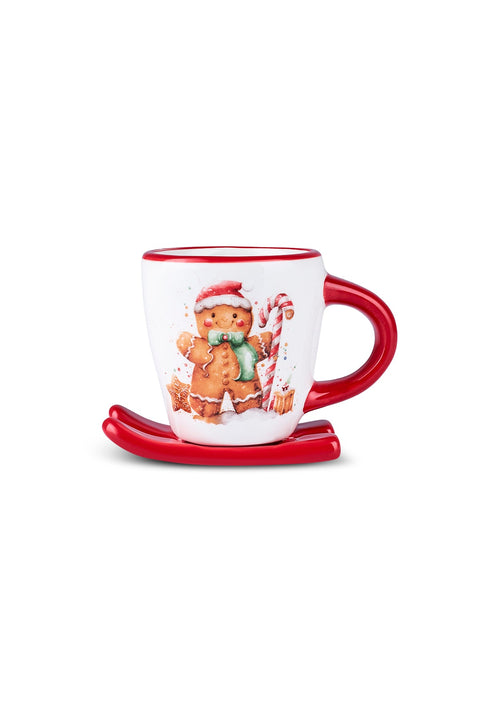 Karaca New Year 25 Niedlicher Lebkuchenmann Kaffeetasse