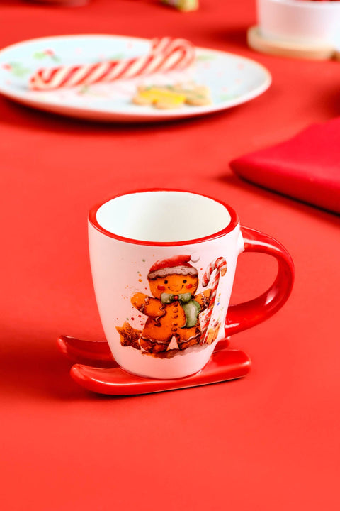 Karaca New Year 25 Niedlicher Lebkuchenmann Kaffeetasse