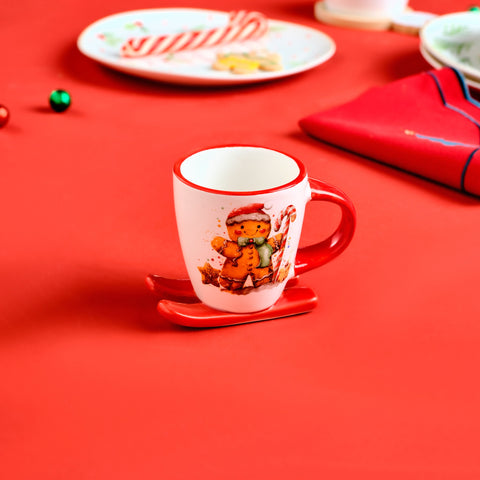 Karaca New Year 25 Niedlicher Lebkuchenmann Kaffeetasse