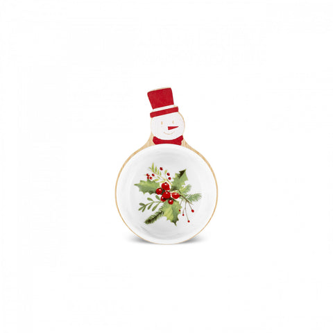 Karaca New Year Christmas Bambus Snack Santa Claus 3-teiliges Schälchen-Set
