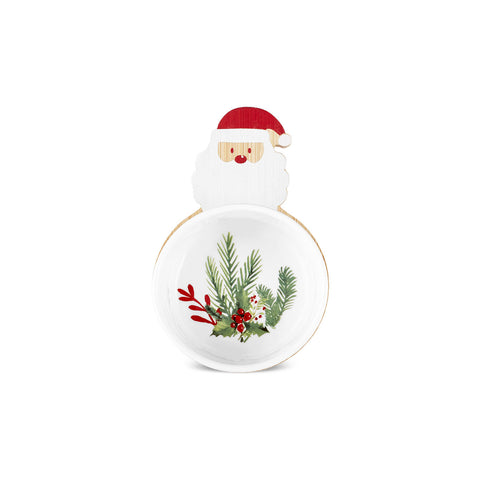 Karaca New Year Christmas Bambus Snack Santa Claus 3-teiliges Schälchen-Set