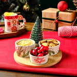 Karaca New Year Bambus-Snack Kokina 3-teiliges Schälchen-Set