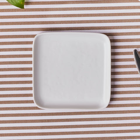 Karaca Epsilon White Quadrat Dessertteller, 13 Cm