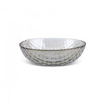 Karaca Braid Glänzende Glassalat-Schüssel, 22cm, Schimmer