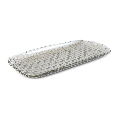 Karaca Braid Lüsterteller Bootform 29x8,5 cm