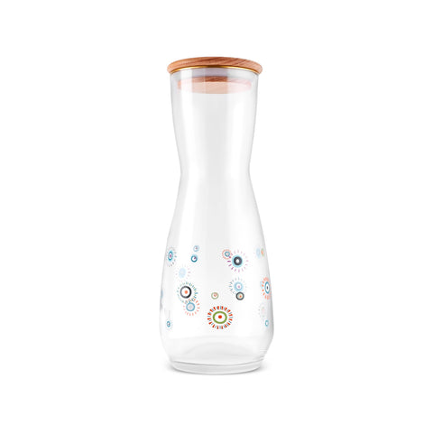 Karaca 5-teiliges Trinkglas-Set mit Nazar-Amulett-Motiv Glas-S