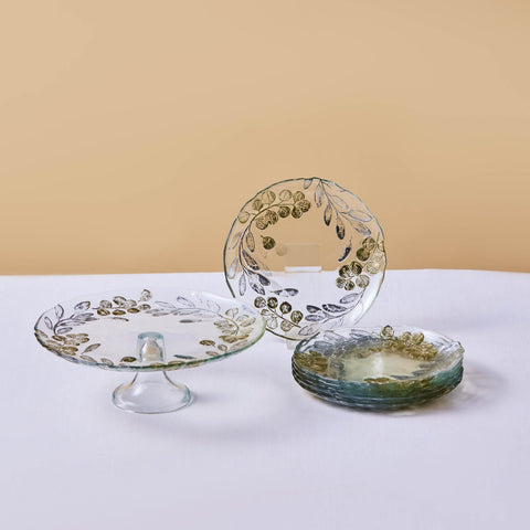 Karaca Eucalyptus 7-teiliges Dessertset