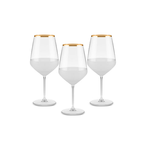 Karaca Jasmine 490 ml 3-teiliges Kelchglas-Set