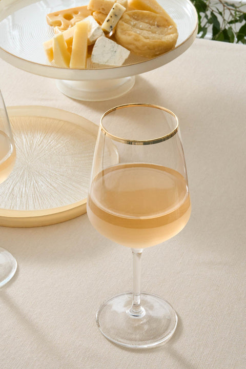Karaca Jasmine 490 ml 3-teiliges Kelchglas-Set
