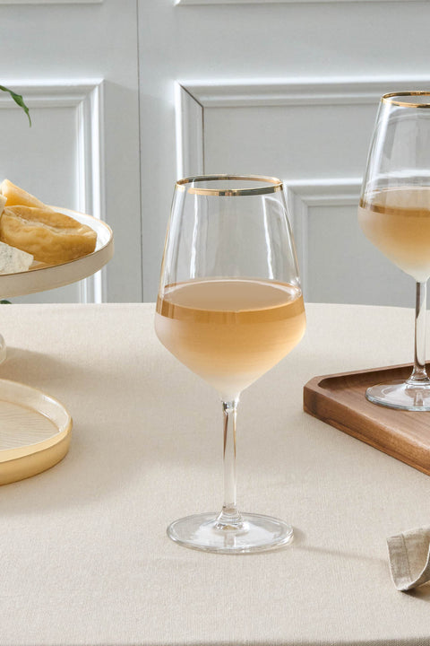 Karaca Jasmine 490 ml 3-teiliges Kelchglas-Set