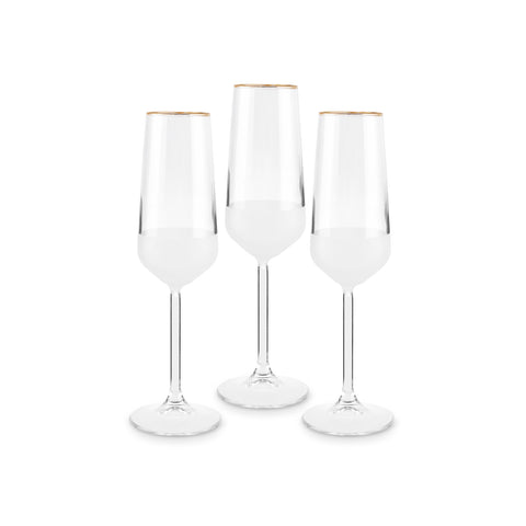 Karaca Jasmine 195 Ml 3er Set Sektgläser
