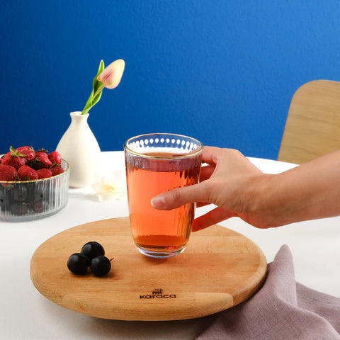 Karaca Charm 6-teiliges wasserglas-set, 395 ml