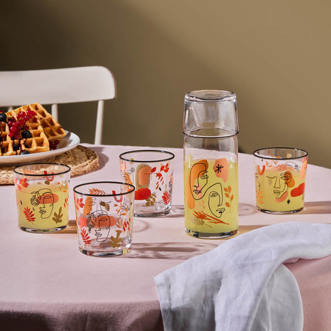Karaca Face 5-teiliges Glas-Set