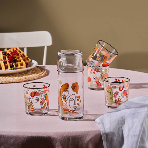 Karaca Face 5-teiliges Glas-Set