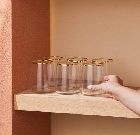 Karaca Orlando 420 Ml 6 Teiliges Wasserglas Set