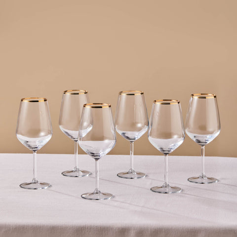 Karaca Orlando 490 Ml 6 Teiliges Kelchglas-Set