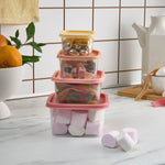 Karaca Dora Mini 4-teiliges Vorratsbehälter-Set