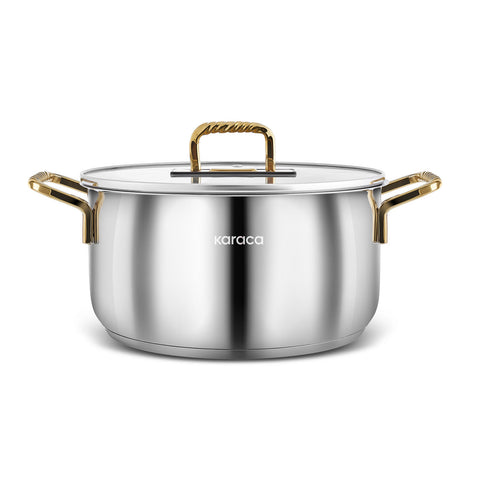 Karaca Maçka Induktionsboden Stahltopf 20 cm Gold