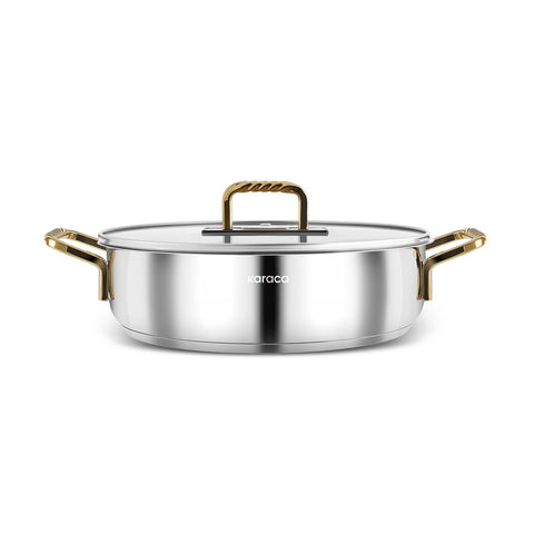 Karaca Maçka Stahltopf Gold 26 cm