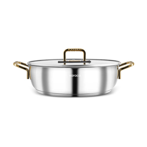 Karaca Maçka Induktionsboden Stahltopf 28 cm Gold