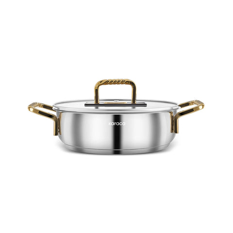 Karaca Maçka Stahlsahan 20 cm Gold