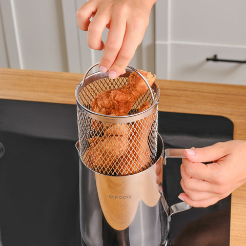 Karaca Mutfaksever Edelstahl Frittierpot 2L
