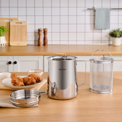 Karaca Mutfaksever Edelstahl Frittierpot 2L