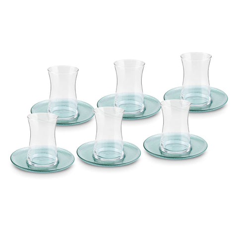 Karaca Juliet Grün 6-Personen-Teeset
