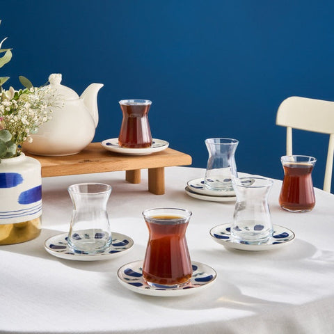Karaca İznik 12-teiliges Teeservice für 6 Personen