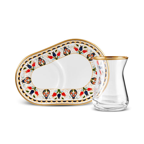 Karaca Tulip 12-Teiliges Tee-Set