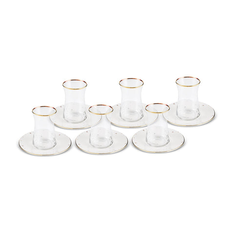 Karaca Fleur 12-Teiliges 6-Personen Tee-Set