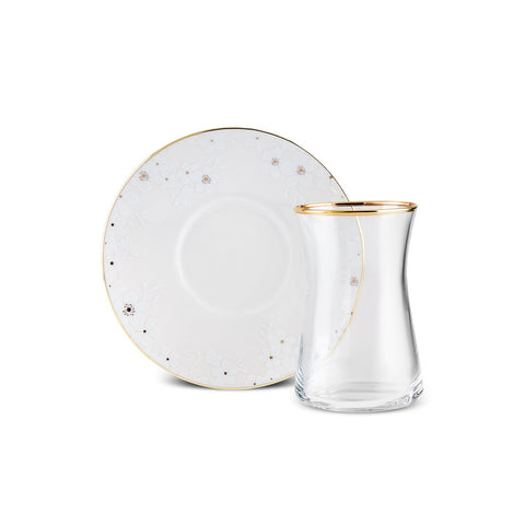 Karaca Fleur 12-Teiliges 6-Personen Tee-Set