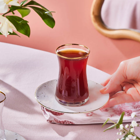 Karaca Fleur 12-Teiliges 6-Personen Tee-Set