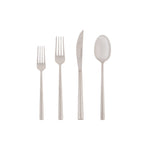 Karaca Milas 24-teiliges Platin Tafelbesteck-Set in Box