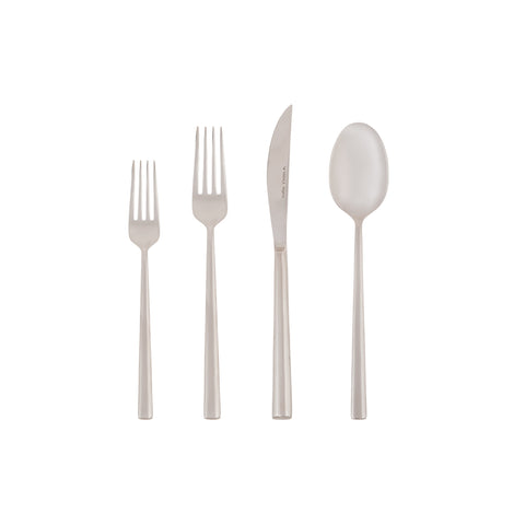 Karaca Milas 24-teiliges Platin Tafelbesteck-Set in Box