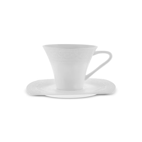 Karaca Fine Pearl Roma 26-Teiliges 6-Personen Frühstücksset Quadrat