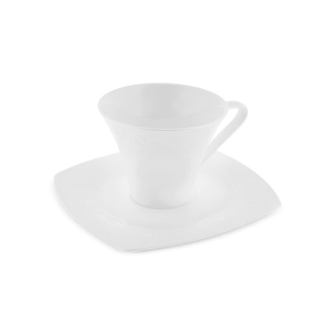 Karaca Fine Pearl Roma 26-Teiliges 6-Personen Frühstücksset Quadrat