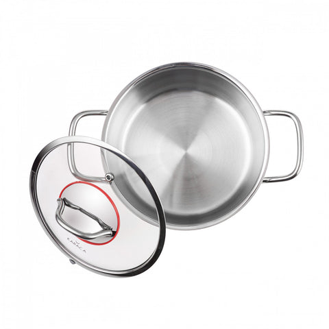 Karaca Emirgan Kochtopf- Set Edelstahl, 6- teilig, Midi Set