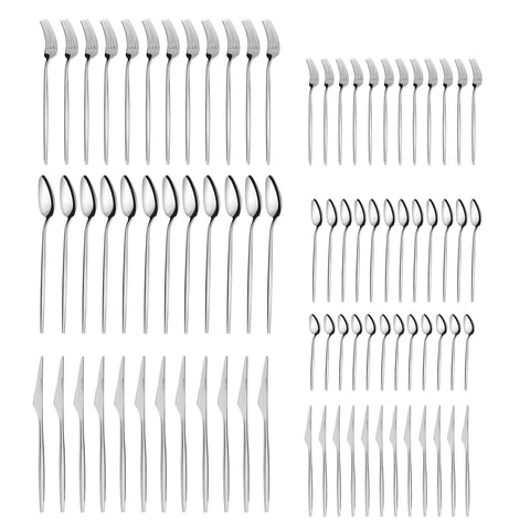 Karaca Moongate 316+ 84-Teiliges Premium Besteckset für 12 - In Box