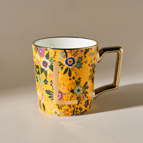 Karaca Flower L Buchstabe Becher 350 ml