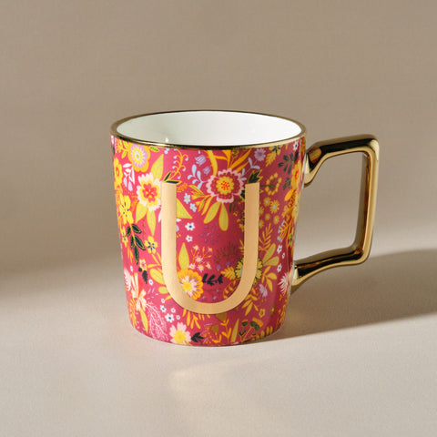 Karaca Flower U Buchstabe Becher 350 ml