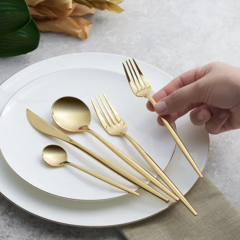 Karaca Orion Gold 6-Personen 30-teiliges Besteckset