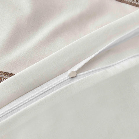 Karaca Home Braun Dobby Woven Doppelbettbezug-Set (155x220 cm) Öko-Tex Zertifiziert