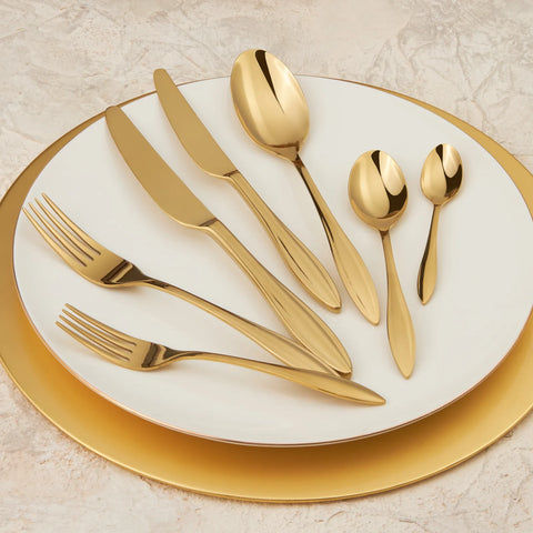 Karaca Costa Gold 24-teilig Besteck-set