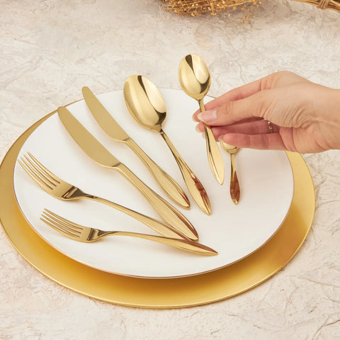Karaca Costa Gold 24-teilig Besteck-set