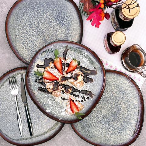 Karaca Black Galactic Reactive 4 Teilig Kuchenteller-set